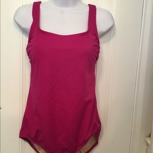 Magenta Slender Swimsuit.  Size 12.  Soft cup.